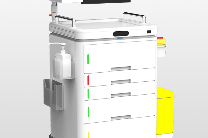 スマート救急カート側面図